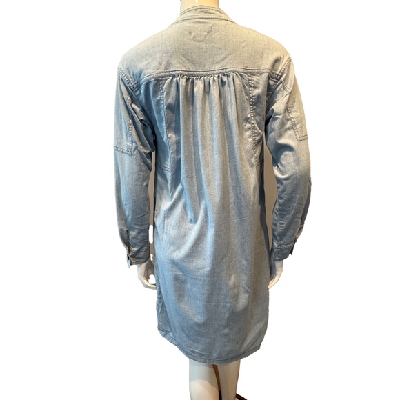 Isabel Marant Étoile Anise Denim Dress 34 S Blue Boho Relaxed Long Sleeve Cotton - Picture 4 of 11